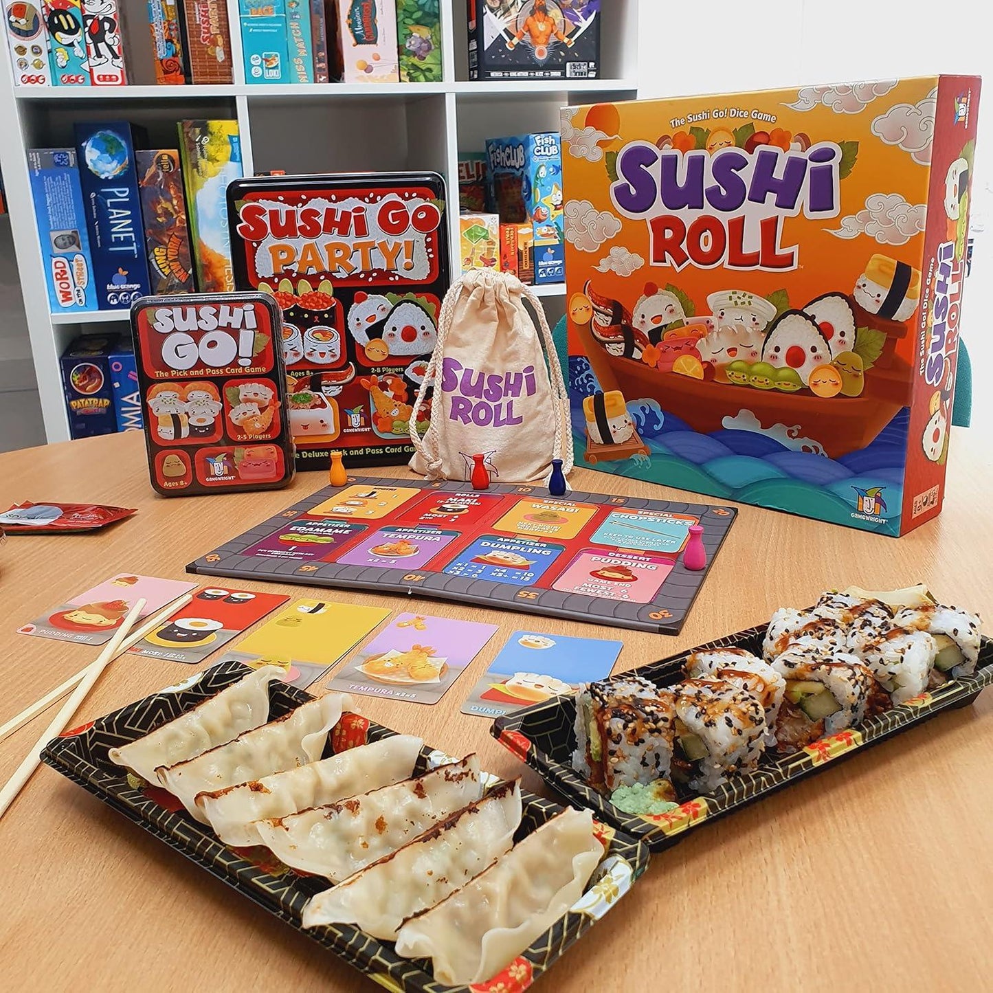 Sushi Go! Party – Deluxe Card Drafting Card Game for Family & Friends - Jaiman Toys