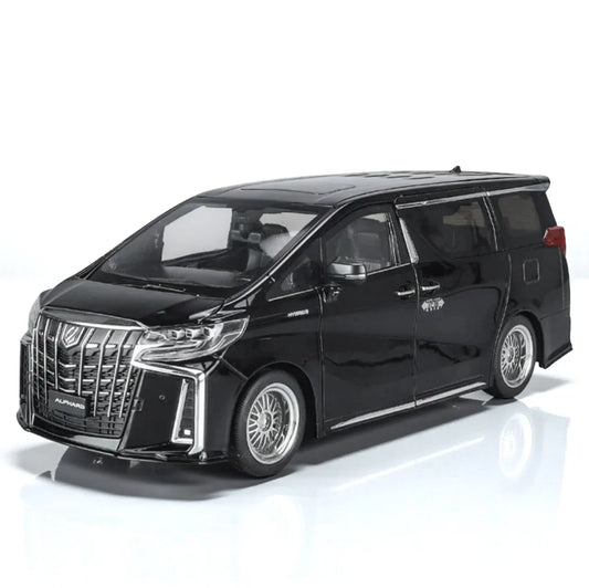CHE-ZHI 1:18 Toyota Alphard Alloy Metal Diecast Car Openable Door – Pull Back with Sound & Light