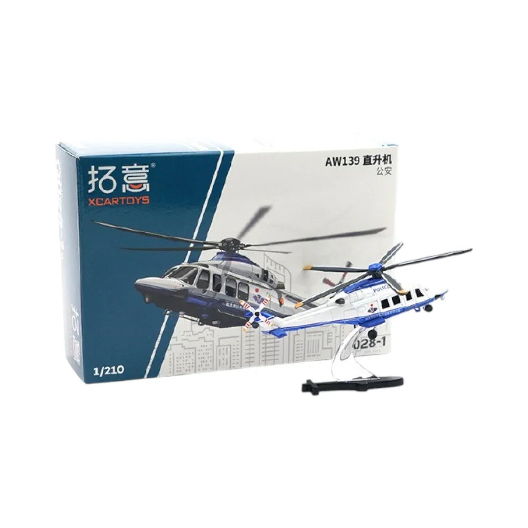 XCARTOYS G028-1 1:210 AW139 Helicopter -Model Diecast - Jaiman Toys