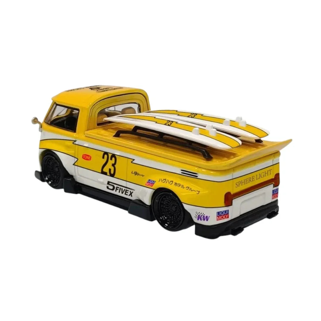 1:64 VW Volkswagen T1 Pick up + surf Boards - Flash #23 - LMLF Dicast Model - Jaiman Toys