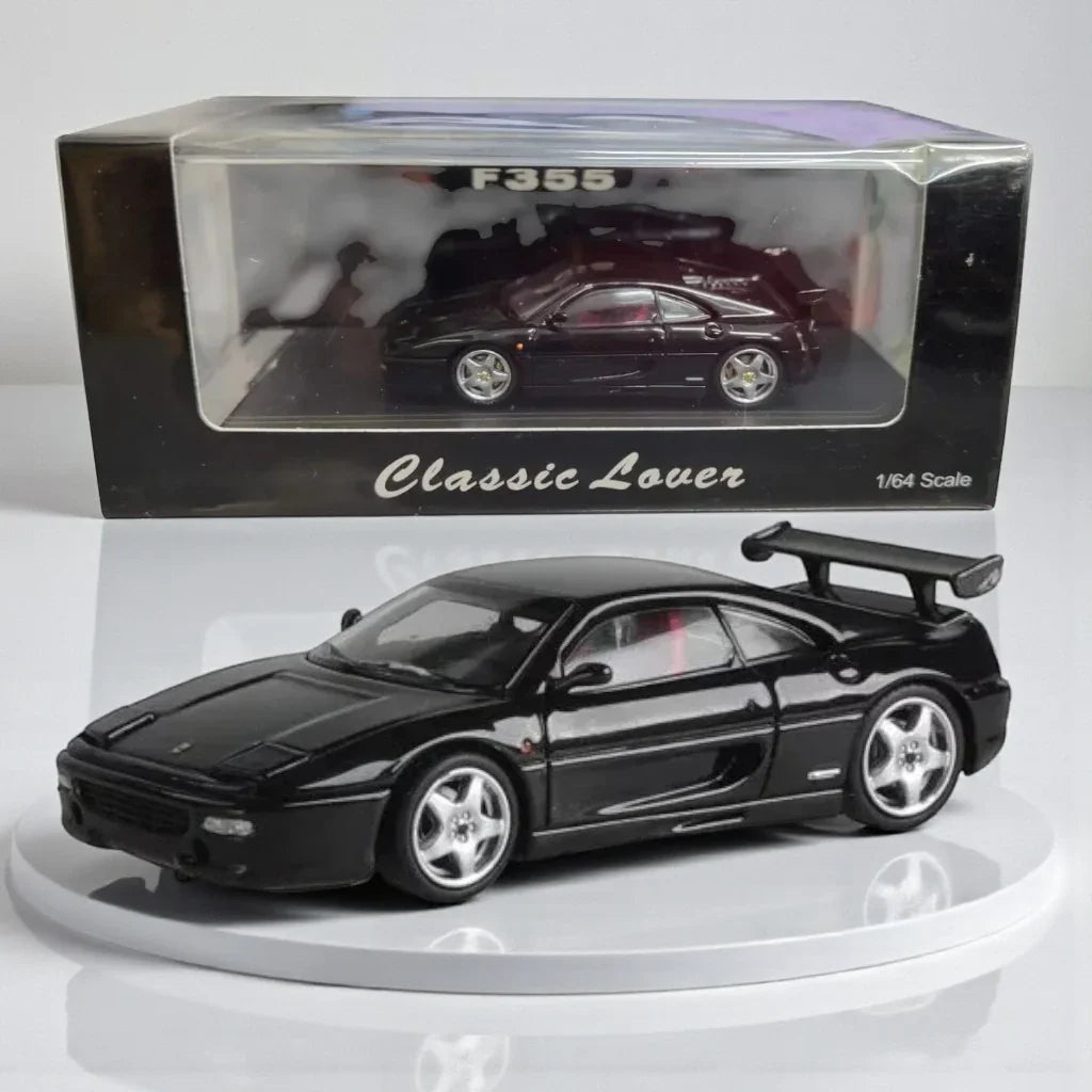 Classic Lover F355  Black 1:64 Scale Diecast Car Model – Collector’s Edition