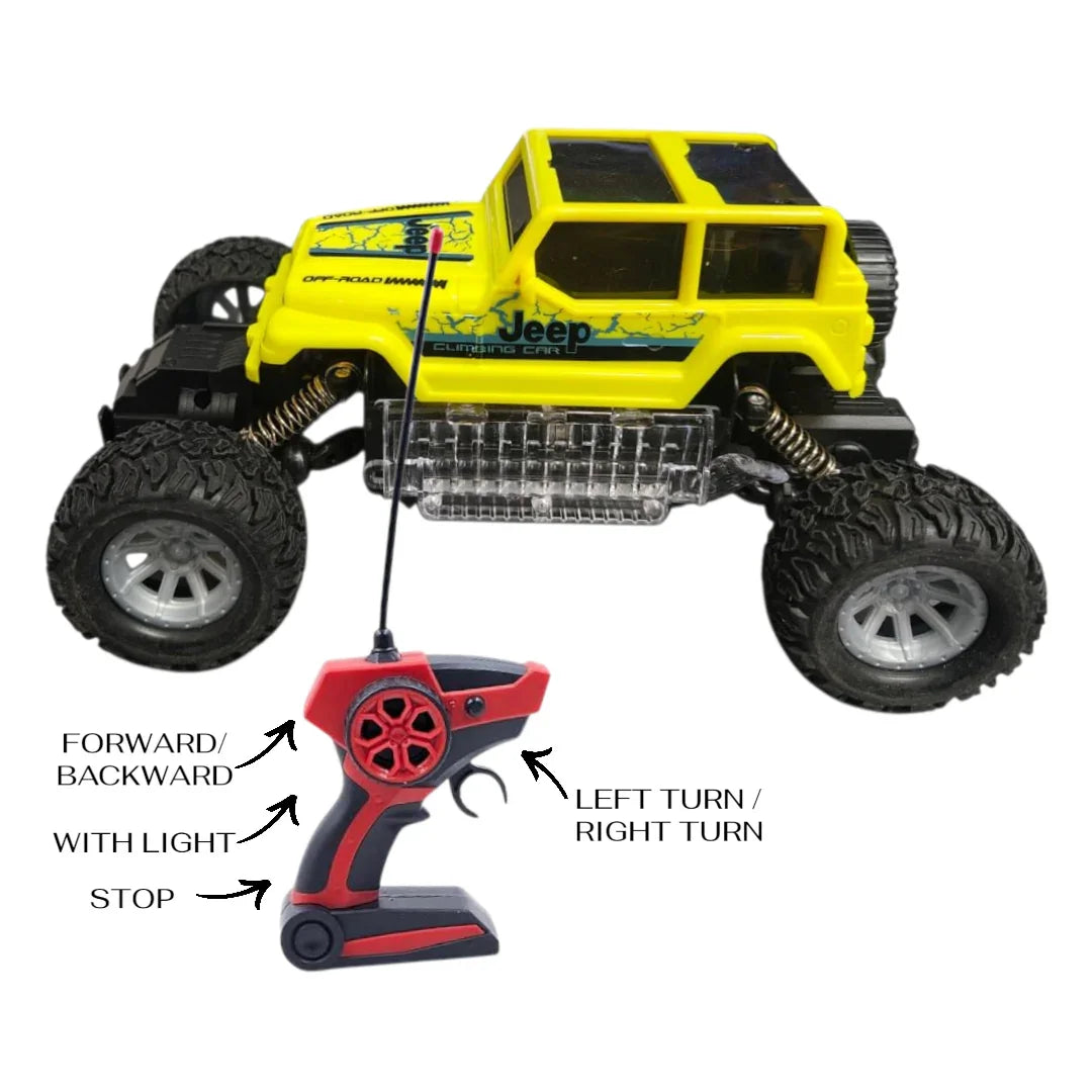 Climbing SUV 1:18 Four-Wheel Drive RC Car– Remote Control with Lights & Shock Absorbers