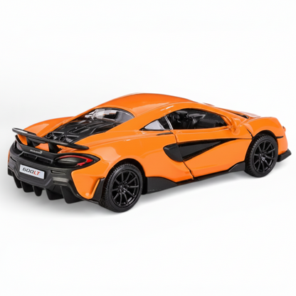 RMZ City 1:36 McLaren 600LT Diecast Car Model – Blue | Openable Doors, Sound & Light