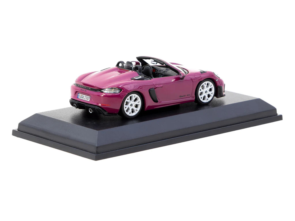 Minichamps x Tarmac Works COLLAB64 1:64 Porsche 718 Spyder RS Set – Ruby Star Neo & Yellow Diecast Model Cars (2 Variants)
