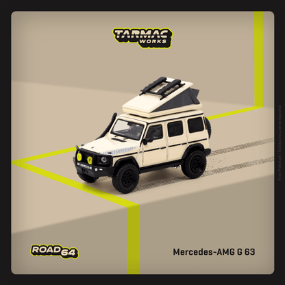Tarmac Works ROAD64 1:64 Mercedes-AMG G 63 Camping Edition Diecast Model Car (T64R-040-CAMP) – Off-Road Adventure Collectible