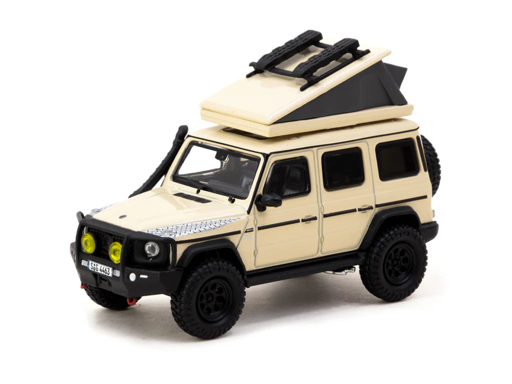Tarmac Works ROAD64 1:64 Mercedes-AMG G 63 Camping Edition Diecast Model Car (T64R-040-CAMP) – Off-Road Adventure Collectible