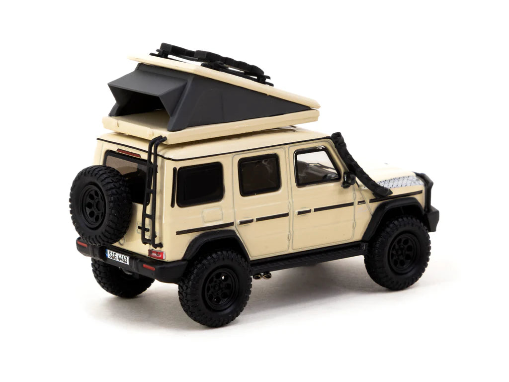 Tarmac Works ROAD64 1:64 Mercedes-AMG G 63 Camping Edition Diecast Model Car (T64R-040-CAMP) – Off-Road Adventure Collectible