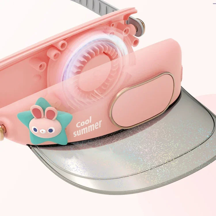 Bladeless Fan Hat – Cool, Cute & USB Powered - Star Rabbit - Jaiman Toys