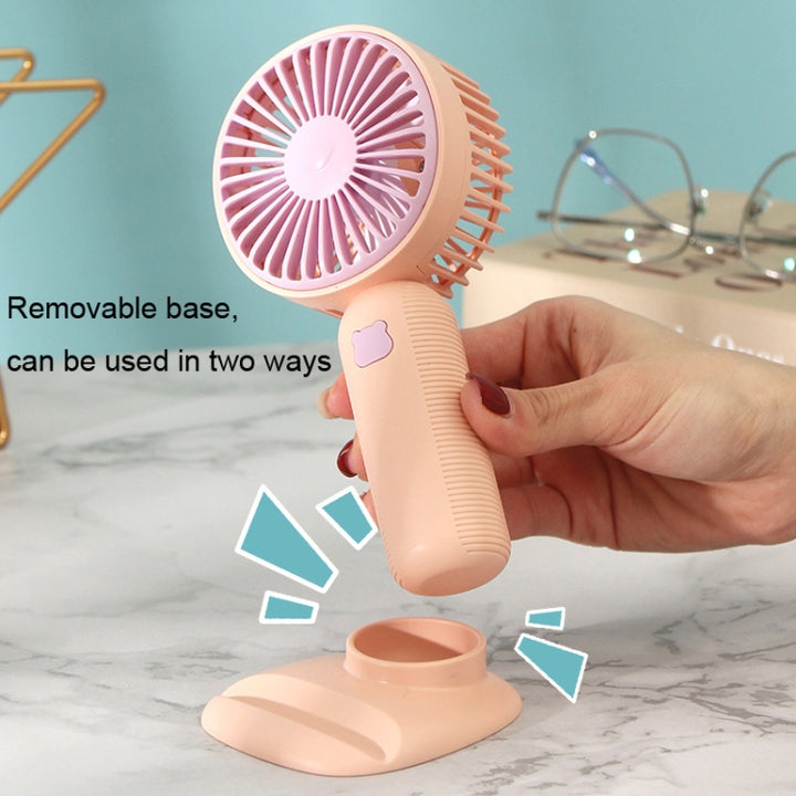 Portable Handheld Mini Fan with Flexible Cat Paw Stand – Cute Personal Cooling Fan for Travel, Office & Outdoor Use (Pack of 1)