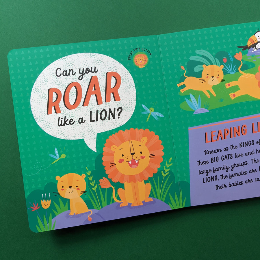 Let’s Roar! Interactive Animal Sound Book with 10 Real Animal Sounds for Toddlers & Kids