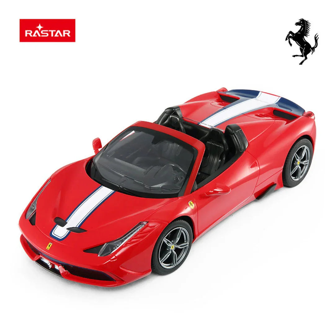 Rastar 1:14 Ferrari 458 Speciale A RC Car – Officially Licensed Remote Control with Open Roof