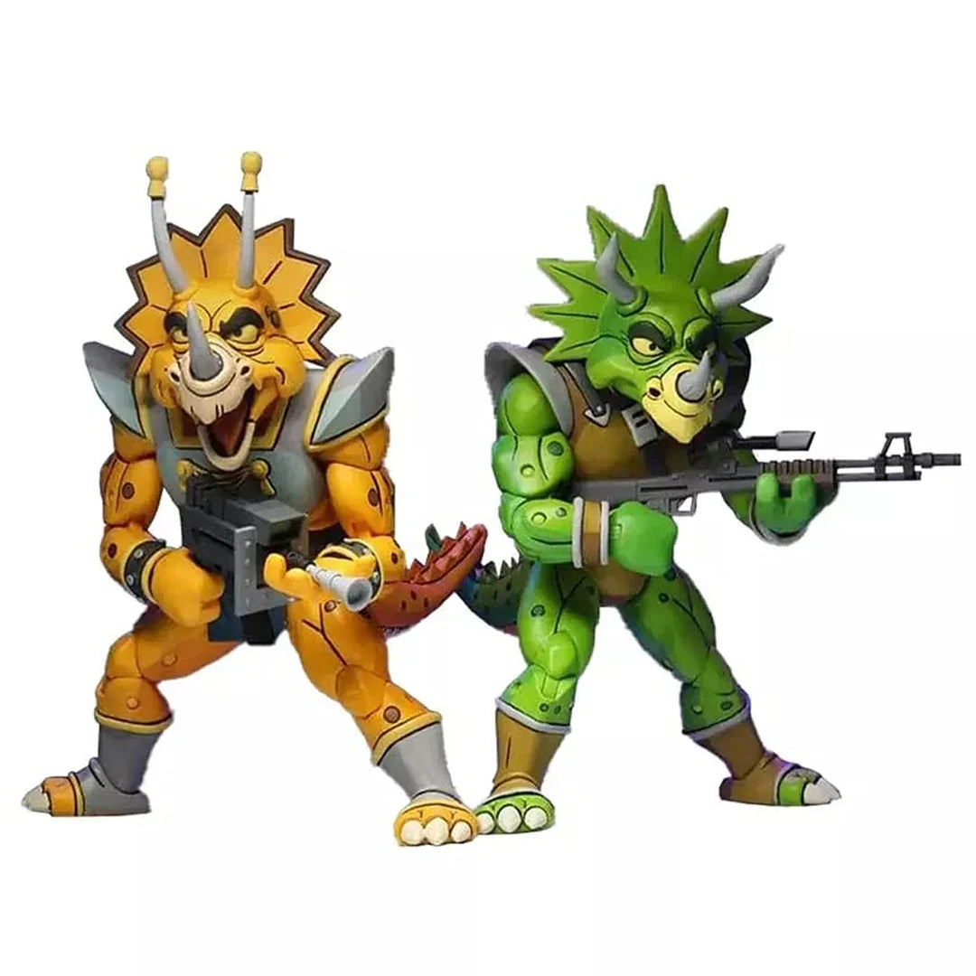 NECA Teenage Mutant Ninja Turtles Cartoon Zorax & Zork 2-Pack 7-Inch (18cm) Action Figures - Jaiman Toys