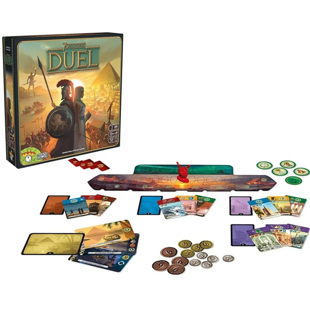 7 Wonders Duel Board Game – 2 Player Strategy Civilization Building Game - Jaiman Toys
