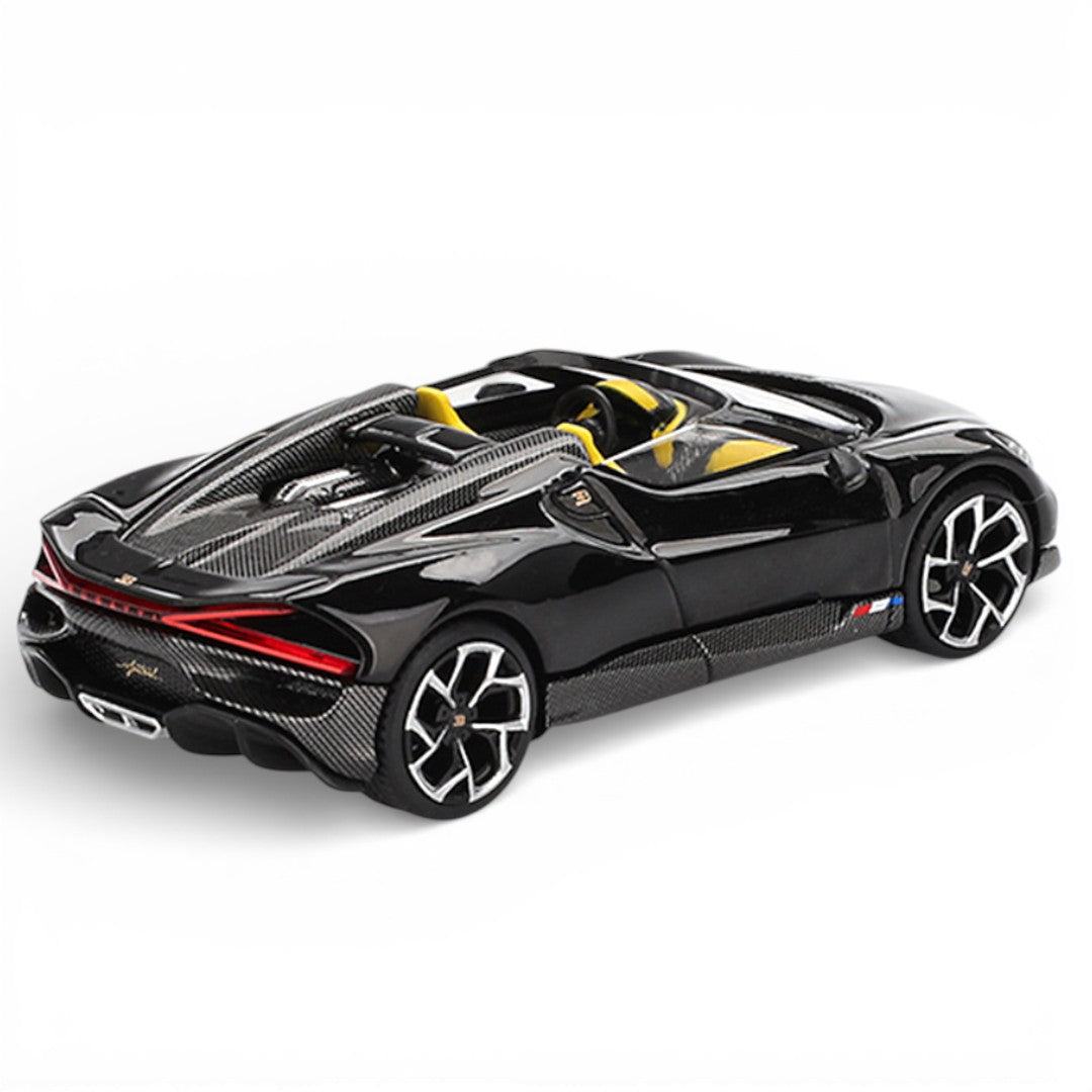 Mini GT 1:64 Racing Duo – Bugatti W16 Mistral Black &  Mazda Miata MX-5 (NA) Tuned Version Dark Blue Diecast Models