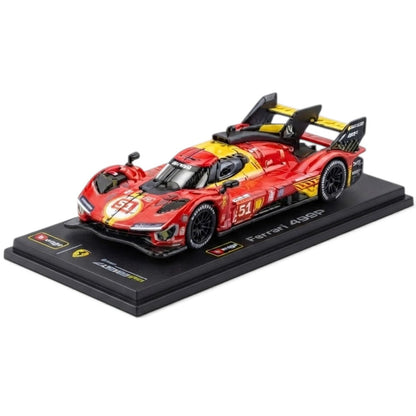 Bburago 1:64 Ferrari 499P Racing Die-Cast Model Car – Official Licensed Ferrari Collectible | 2 Colour Variants