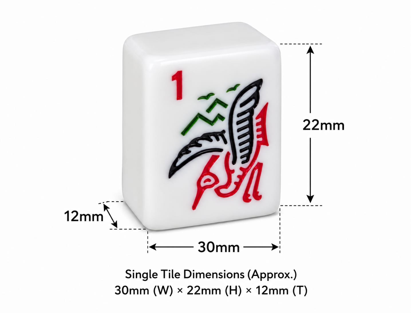 American Mahjong Set – 166 Tiles Complete Mah Jongg Game with 30mm Full-Size Tiles, 4 Color All-in-One Rack Pushers, Red Soft Carry Bag & Accessories
