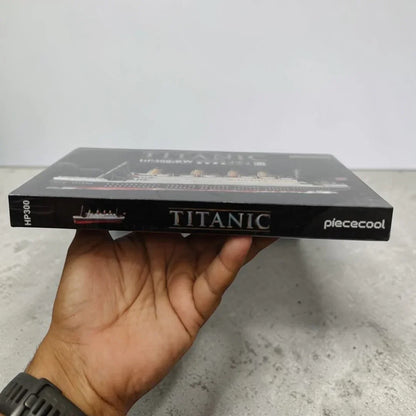 Piececool 226 Pieces Titanium Boat Model Metal 3D Puzzle 340 Stainless Steel 1:1 Collection Birthday Gift Model Kit for Adults