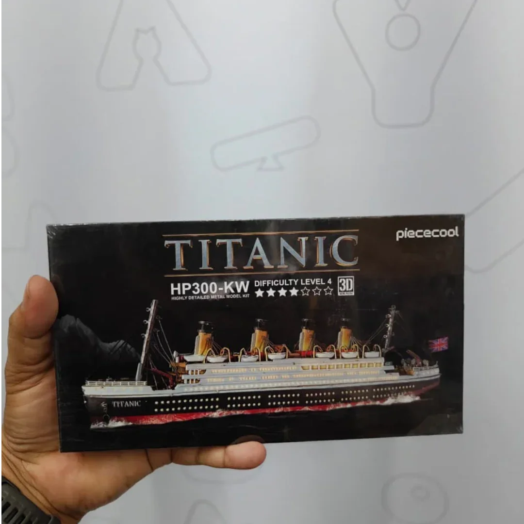 Piececool 226 Pieces Titanium Boat Model Metal 3D Puzzle 340 Stainless Steel 1:1 Collection Birthday Gift Model Kit for Adults