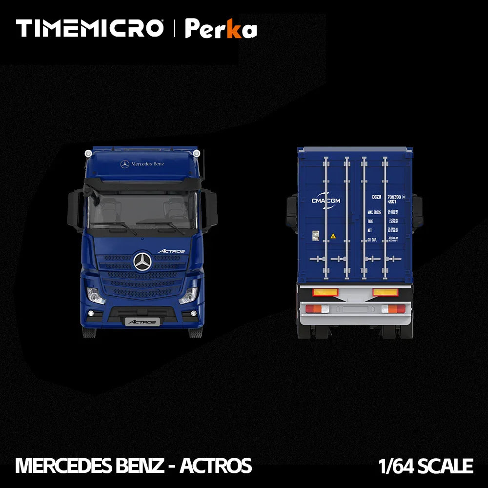 Time Micro 1:64 Mercedes-Benz Actros Container Truck | ONE & CMA CGM Variants | Diecast Model | 2 Colour Variants