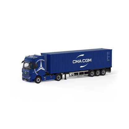Time Micro 1:64 Mercedes-Benz Actros Container Truck | ONE & CMA CGM Variants | Diecast Model | 2 Colour Variants