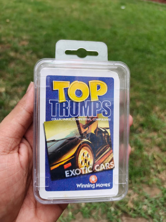 Top Trumps Exotic Cars Card Game by Winning Moves, Rare 2007 | Vintage Collectible Car Comparison Game | Ages 3+