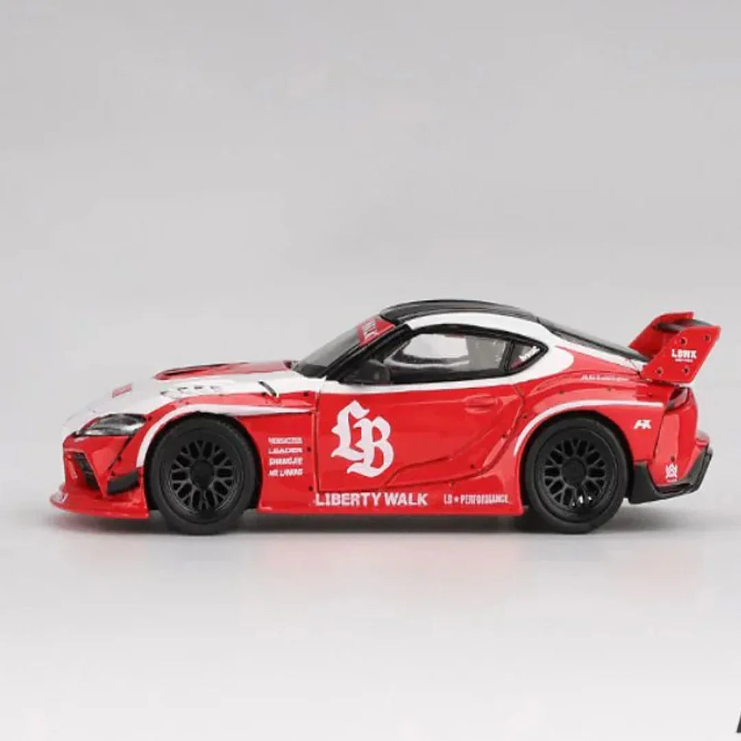 MINI GT 1:64 LB Works Toyota GR Supra Red & White 1:64 Diecast