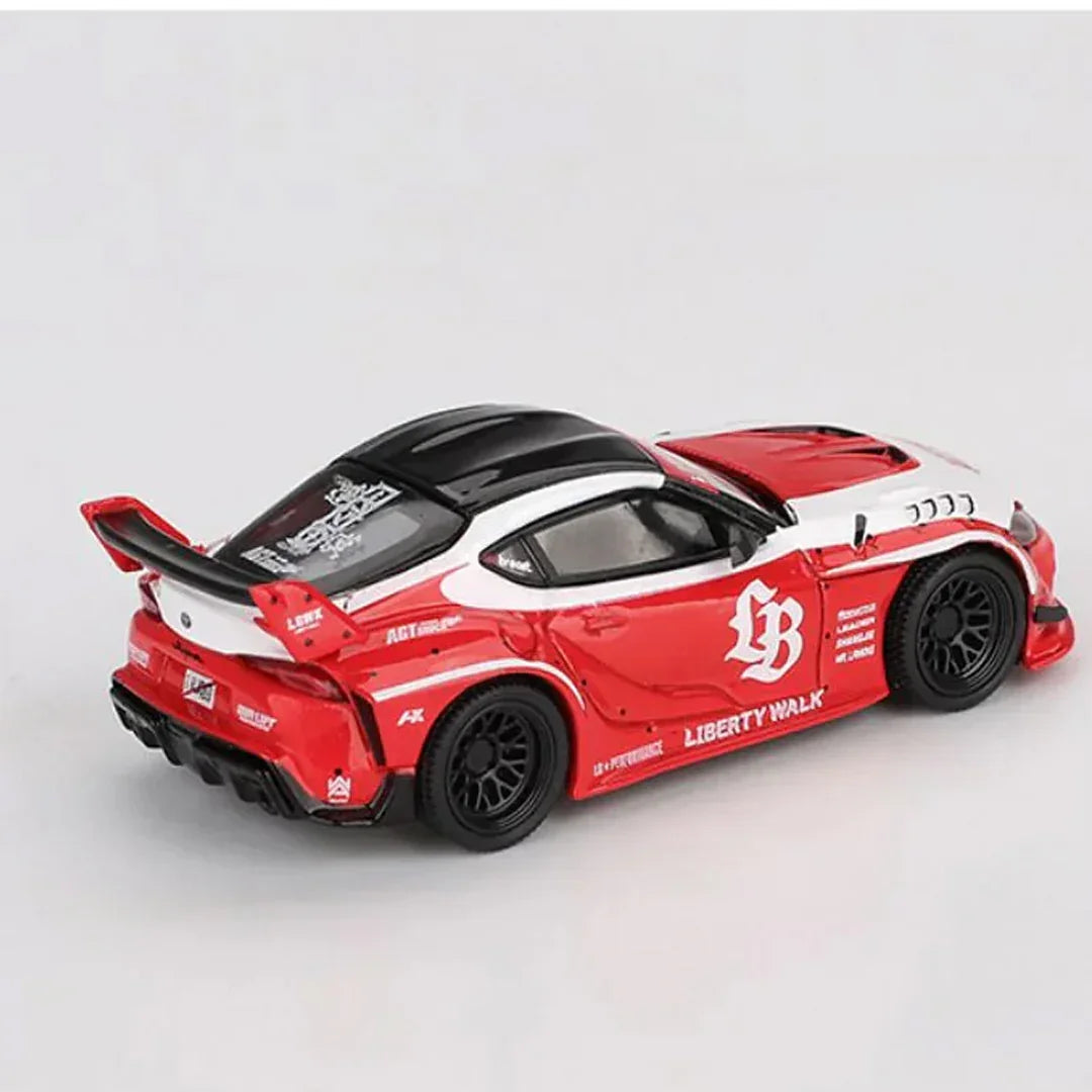 MINI GT 1:64 LB Works Toyota GR Supra Red & White 1:64 Diecast