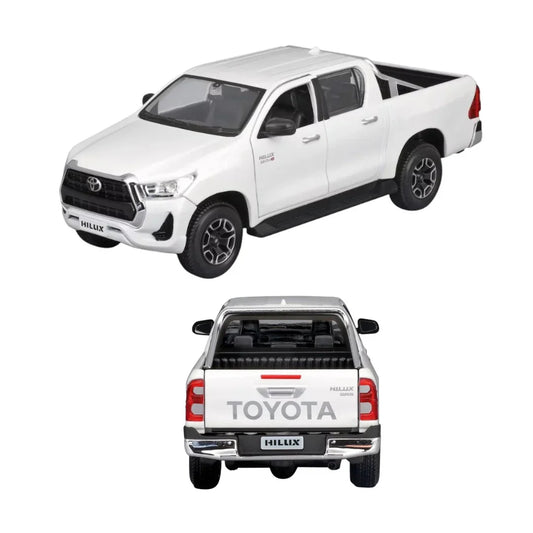 Maisto 1:27 Scale Die‑Cast Model – Toyota Hilux Pickup Truck (White)