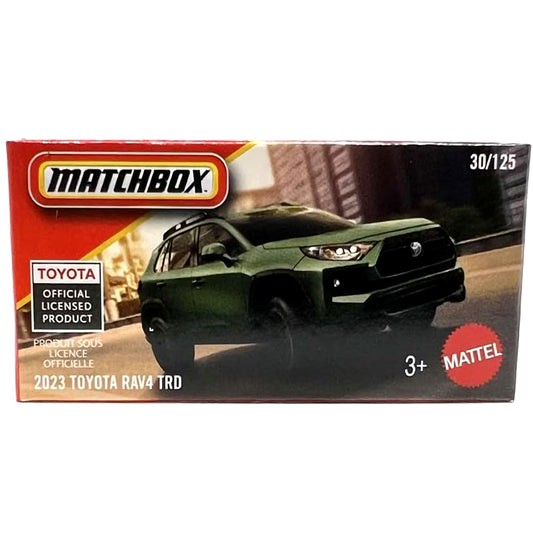 MATCHBOX 2023 Toyota RAV4 TRD 1:64 Diecast SUV – Official Licensed Mattel Toy Car (30/125)