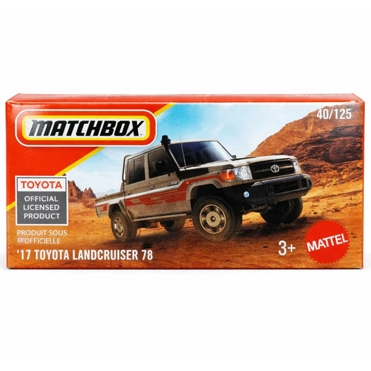MATCHBOX 1:64 17 Toyota Land Cruiser 78 Diecast Car – Official Licensed Off-Road Truck Toy for Kids & Collectors