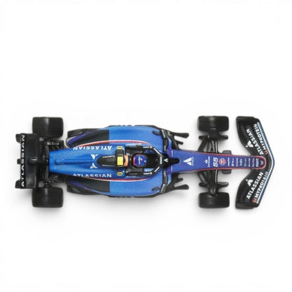 Hot Wheels Premium 1: 64 Formula 1 2025 Atlassian Williams Racing #55 F1 Die-Cast Car | Metal/Metal with Real Riders | BGX