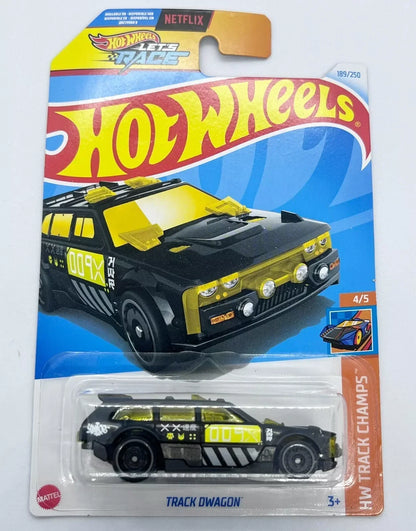 Hot Wheels 5-Car Die-Cast Set – '74 Brazilian Dodge Charger + Big-Air Bel-Air Red + Track Dwagon + Deora III + Retro-Active HTB86 | 1:64 Scale Collectible Cars