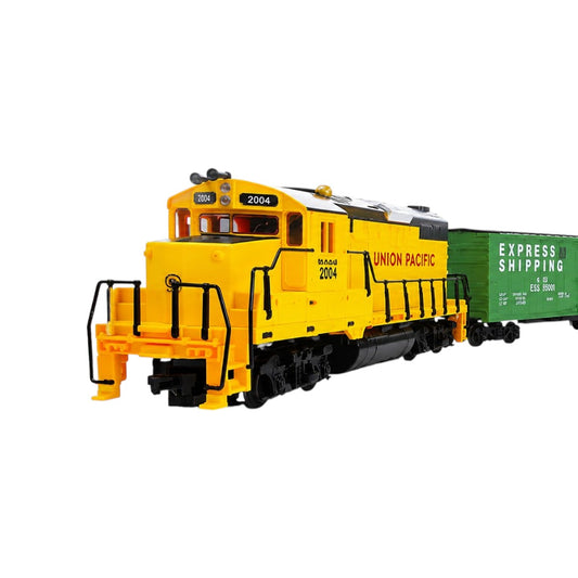 HANFLY 66150 US UP-20 Diesel Locomotive HO 1:87 Electric Train Set with Metal Track