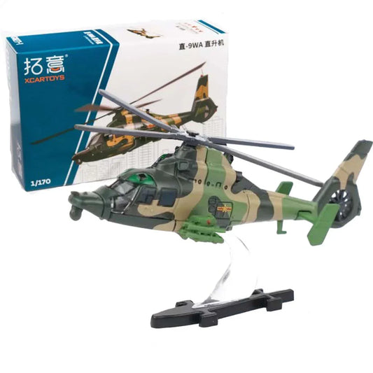 XCARTOYS G027-1 1:170 Military Z-9WA Helicopter Model Diecast Metal - Jaiman Toys