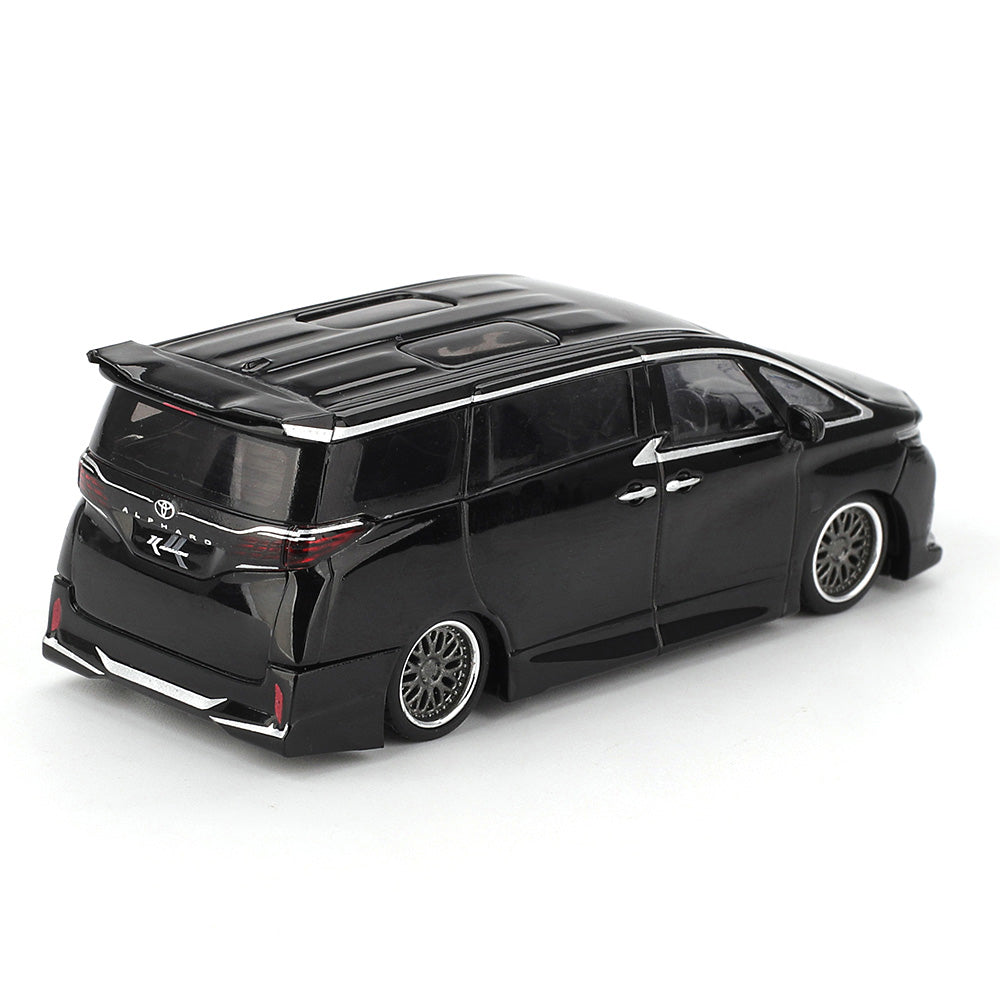 MINI GT 1:64 Toyota Alphard 40 KUHL Black Diecast Model Car | Premium Collector Edition with Display Box