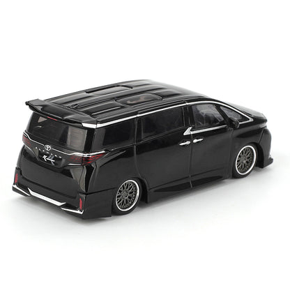 MINI GT 1:64 Toyota Alphard 40 KUHL Black Diecast Model Car | Premium Collector Edition with Display Box