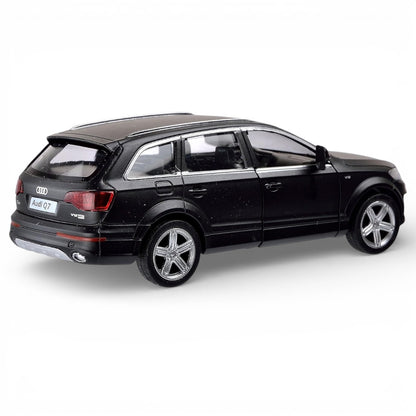 RMZ City 1:36 Audi Q7 V12 Diecast Car Model – Matt Black | Openable Doors, Sound & Light