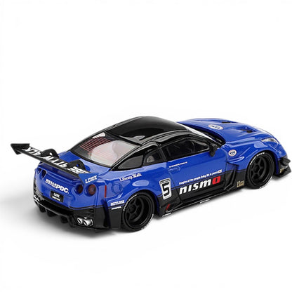 MINI GT Nissan LB-Silhouette WORKS GT 35GT-RR Ver.2 Blue 1:64 Scale Diecast Model Car #1124 | Official Mini GT Collectible