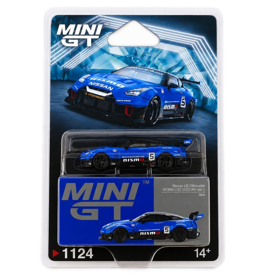 ミニカー MINI GT LB-Silhouette WORKS GT NISSAN 35 MINI GT Nissan LB-Silhouette WORKS GT 35GT-RR Ver.2 Blue 1:64