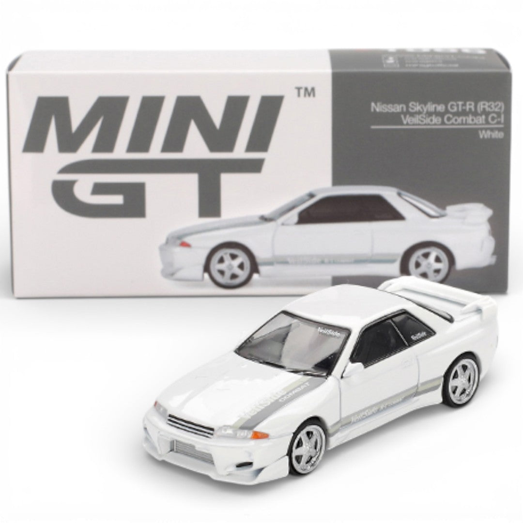Mini GT 1:64 Racing Duo – Blister McLaren 720S GT3 Evo Pfaff Motorsports 2024 IMSA Laguna Seca & Nissan Skyline GT-R R32 VeilSide Combat C-I White RHD  Diecast Models