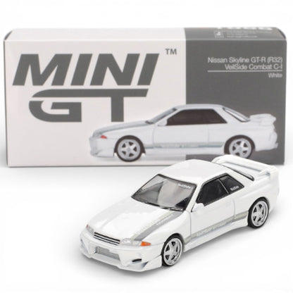 Mini GT 1:64 Racing Duo – Blister McLaren 720S GT3 Evo Pfaff Motorsports 2024 IMSA Laguna Seca & Nissan Skyline GT-R R32 VeilSide Combat C-I White RHD  Diecast Models