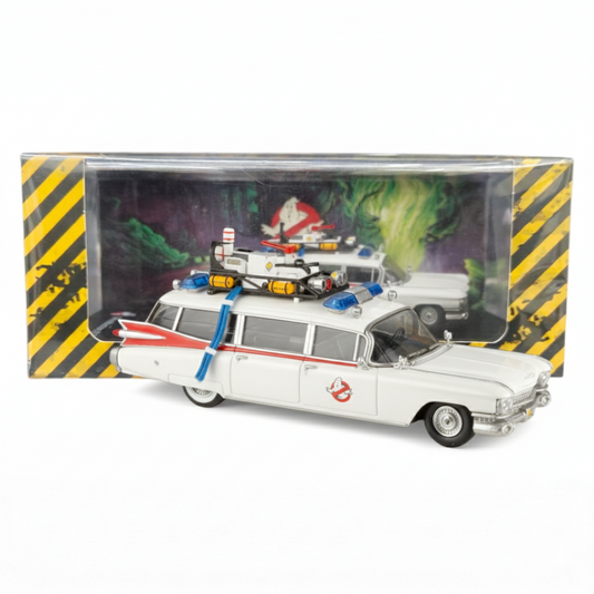 YS Model 1:64  Cadillac Miller-Meteor ECTO-1 – Ghostbusters Diecast Car