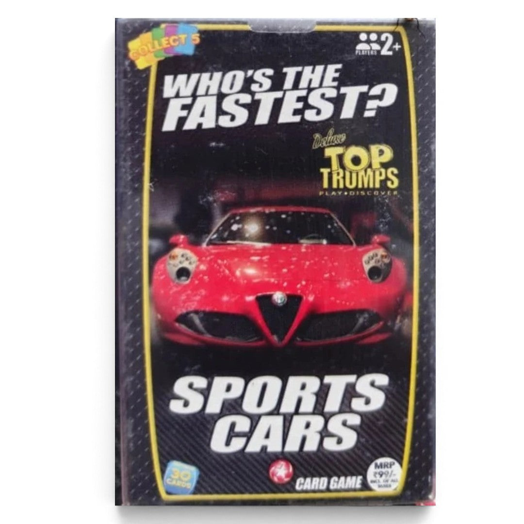 Top Trumps Deluxe Sports Cars Card Game – 30 Collectible Car Cards | Sealed 2015 Edition | Rare Discontinued Collector’s Pack