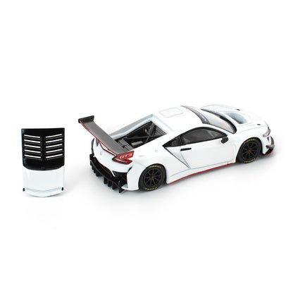 POP RACE 1:64 Honda NSX GT3 EVO22 White PR64-280 | Official Licensed Diecast Model Car (BGX)