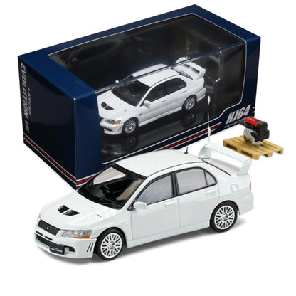HJ64 1:64 Hobby Japan MITSUBISHI LANCER GSR EVOLUTION 7 With Engine White HJ641054W