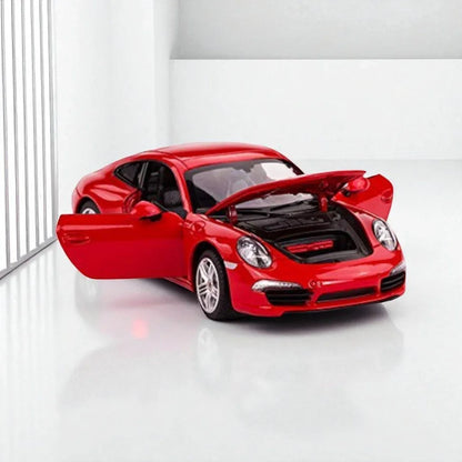 Rastar 1:24 Porsche 911 Carrera S Diecast Model – Red | Openable Doors, Premium Collectible Car (56200) - Jaiman Toys