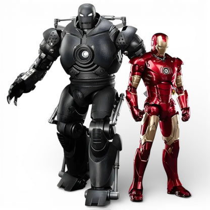 ZD Toys 1/10 Iron Man The Final Battle MK3 & Iron Monger Light Up Action Figure Collectible