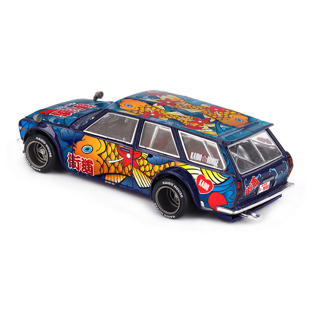 Kaido House x MINI GT 1:64 Datsun Kaido 510 Wagon Koi Wagon V1 Die-Cast Model Car