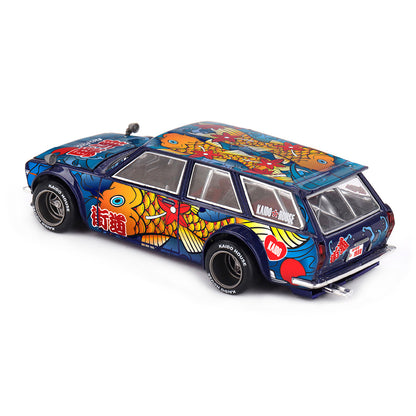 Kaido House x MINI GT 1:64 Datsun Kaido 510 Wagon Koi Wagon V1 Die-Cast Model Car