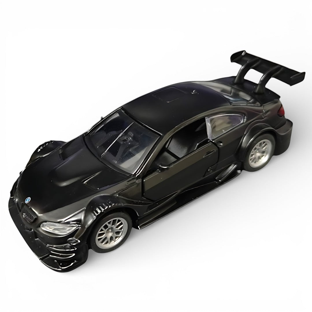 MSZ 1:42 BMW M3 DTM Die-Cast Model Car – Black | Pull Back, Openable Doors (67318S)